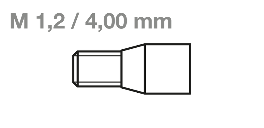 CM-Schraubensystem Innen6kant • Schraube O • M1,2 L4,0mm
