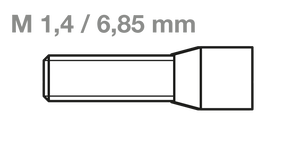 CM-Schraubensystem Innen6kant • Schraube O • M1,4 L6,85mm
