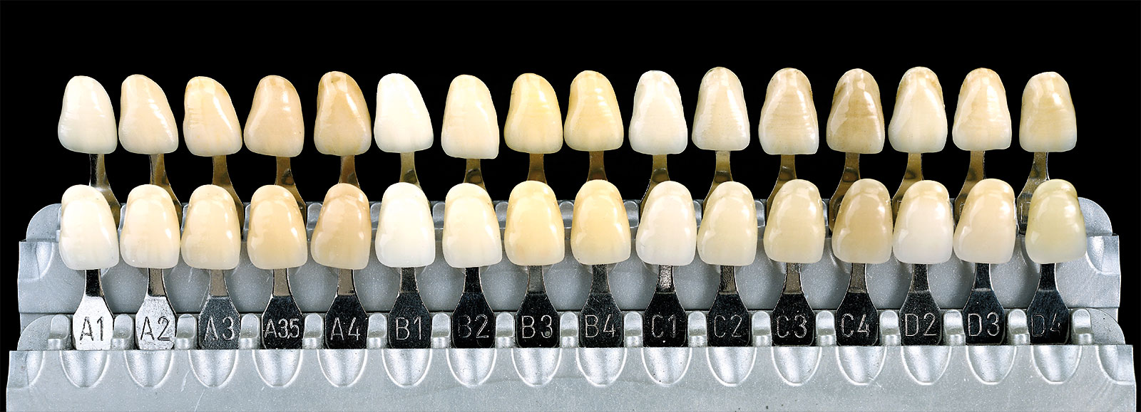 Farbvergleich Dentalkeramik unica - vita
